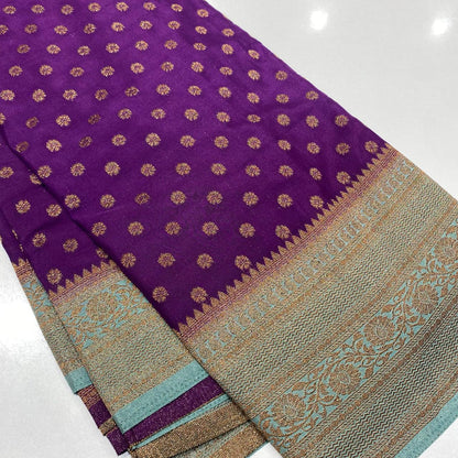 Banaras Antique Zari Georgette Saree