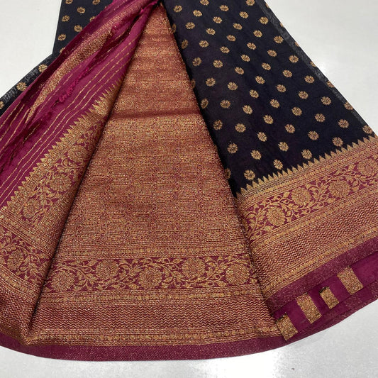 Banaras Antique Zari Georgette Saree