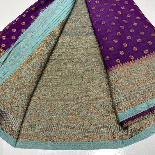 Banaras Antique Zari Georgette Saree