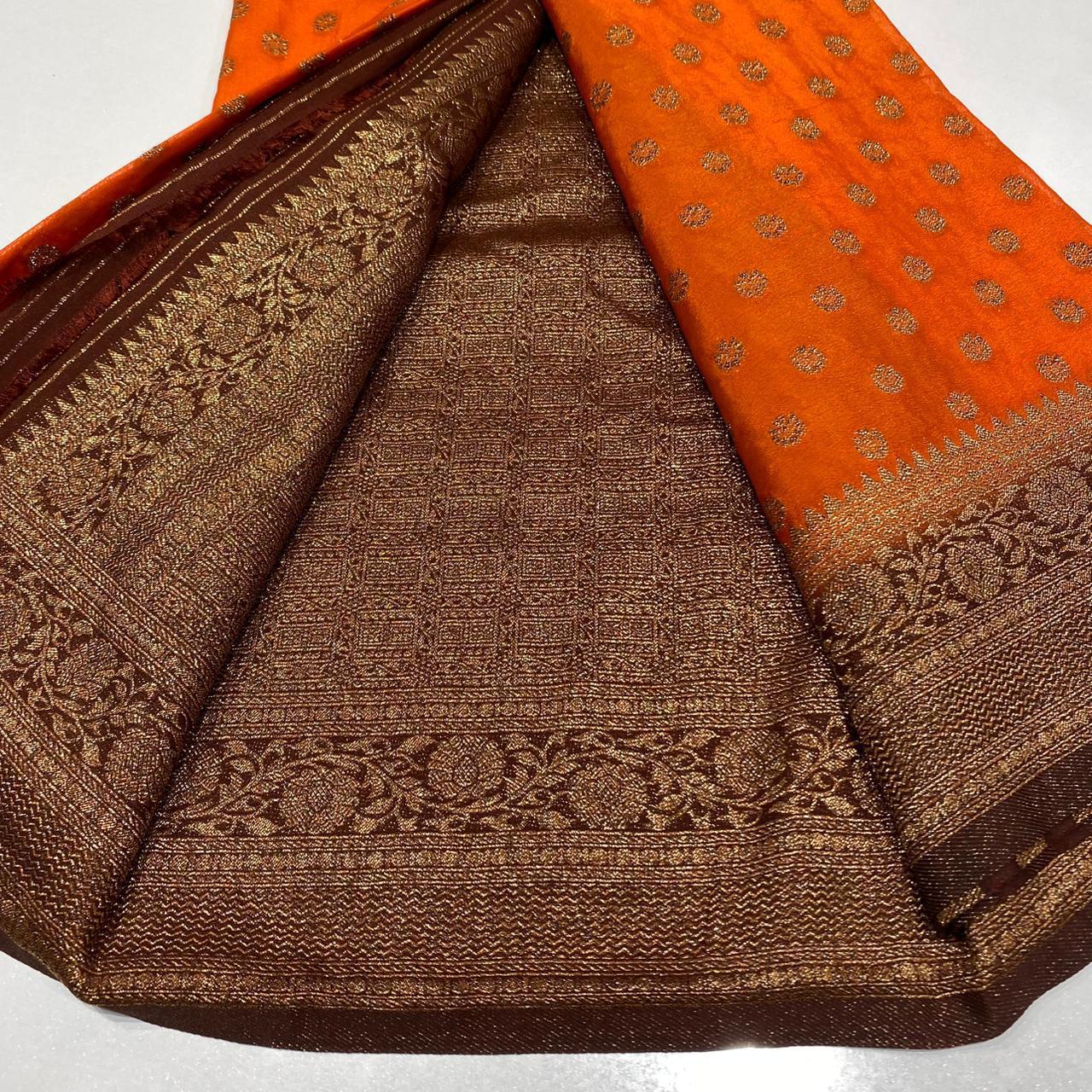 Banaras Antique Zari Georgette Saree