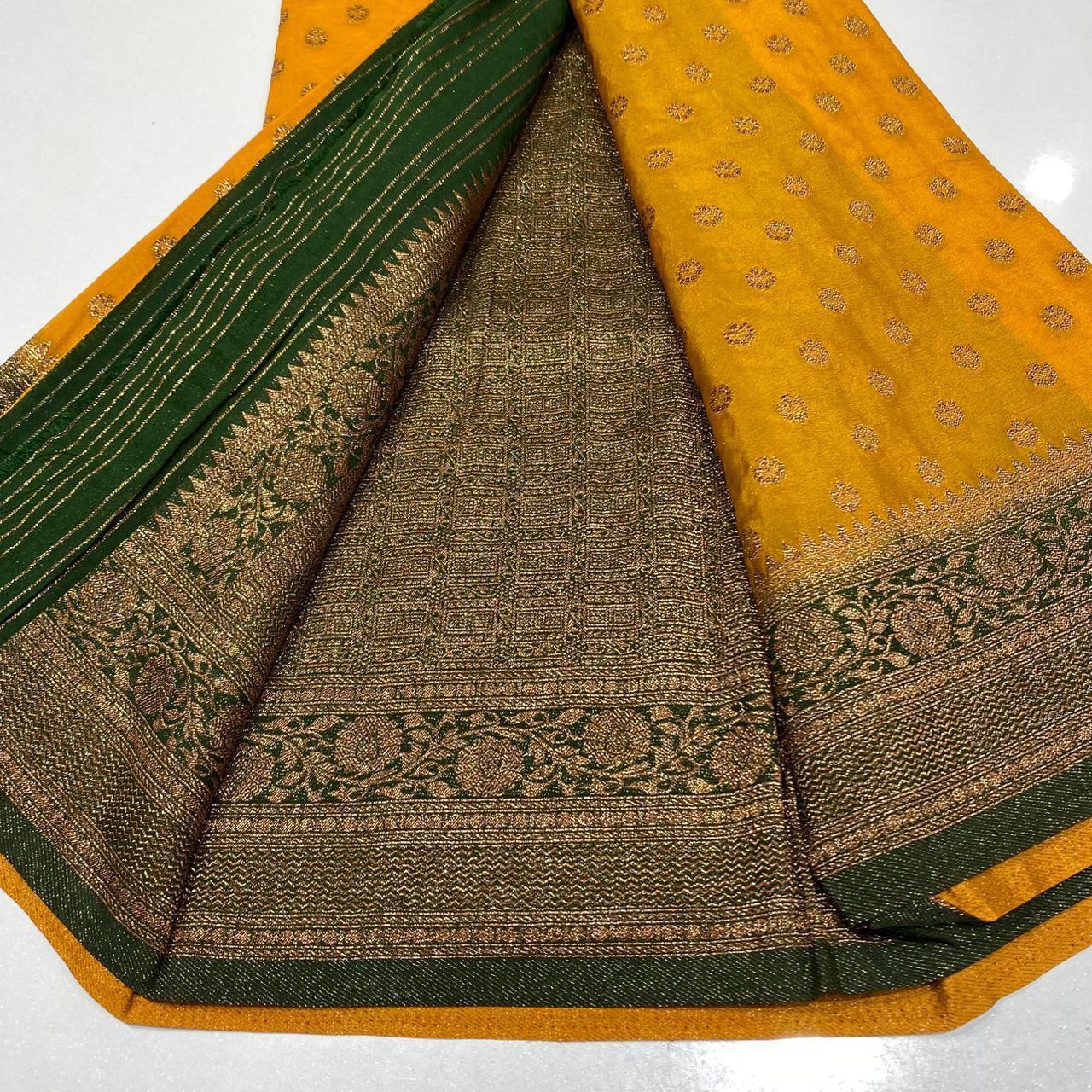Banaras Antique Zari Georgette Saree