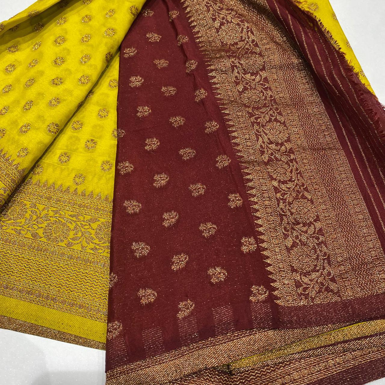 Banaras Antique Zari Georgette Saree