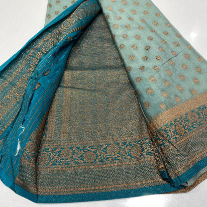 Banaras Antique Zari Georgette Saree