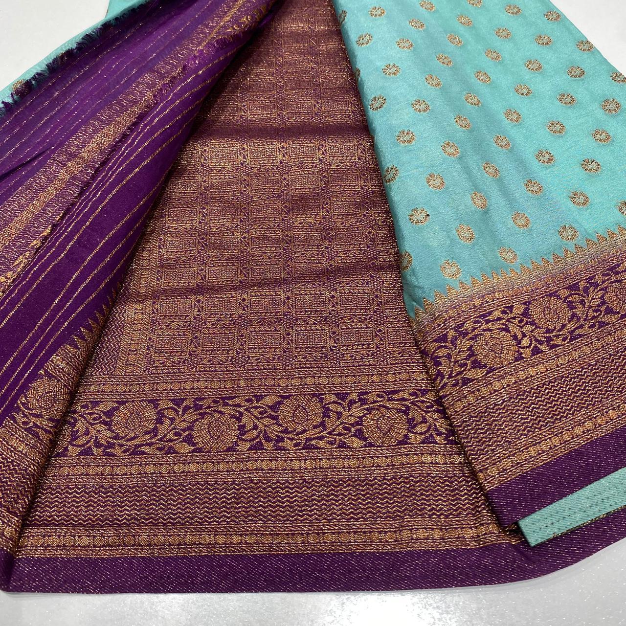 Banaras Antique Zari Georgette Saree