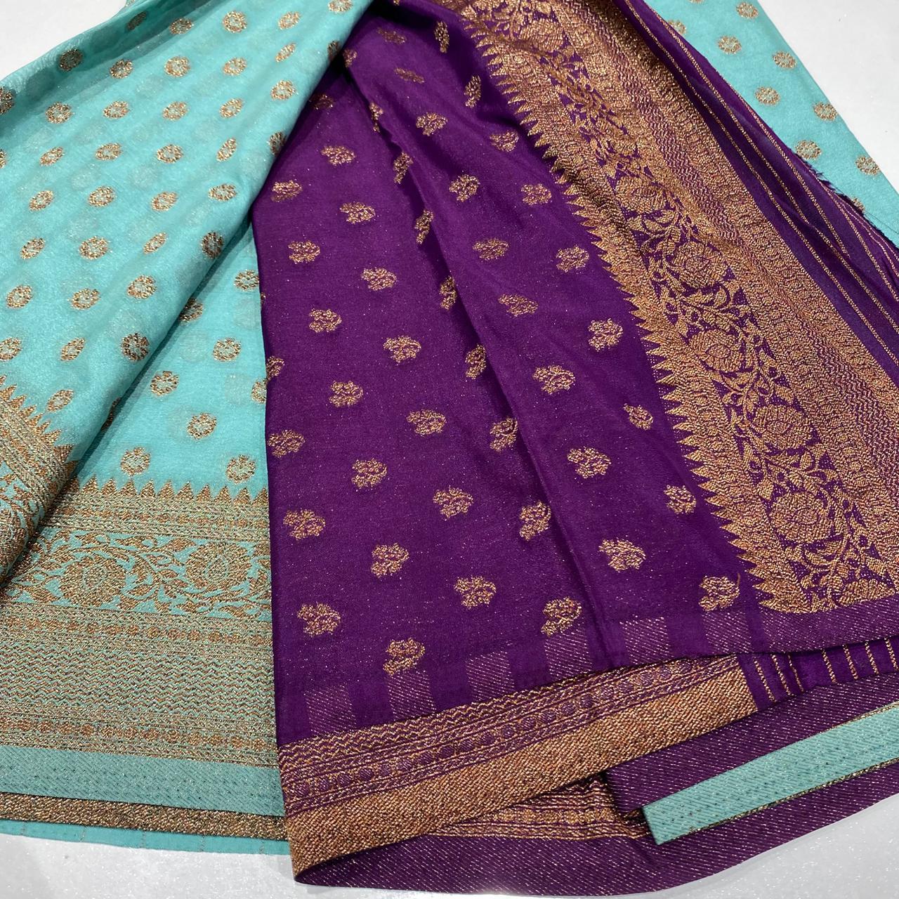 Banaras Antique Zari Georgette Saree