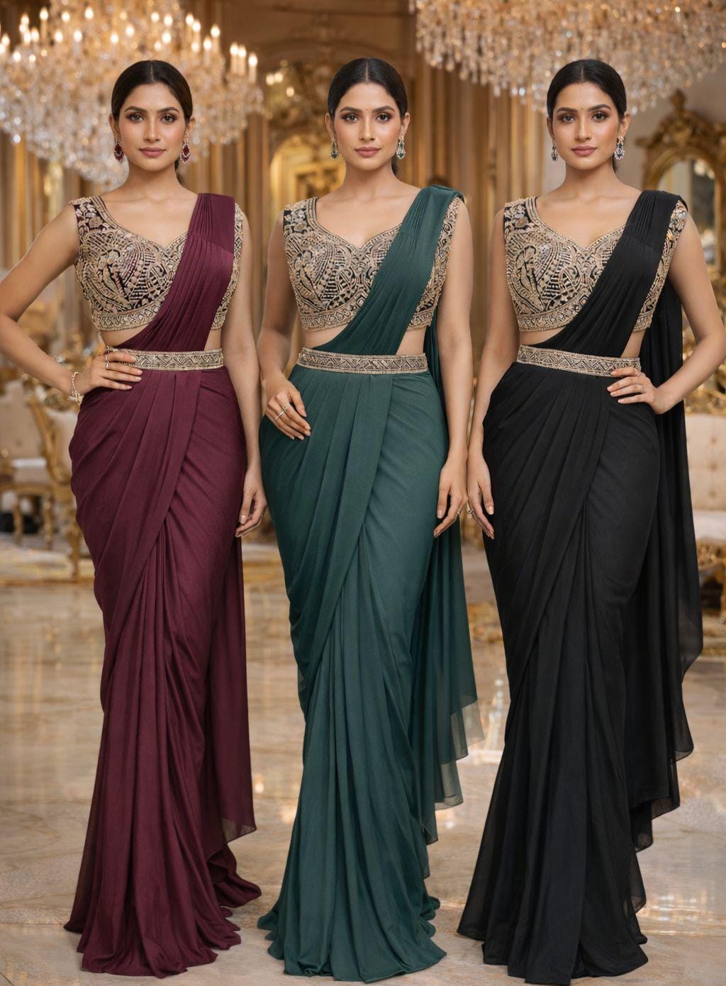 Ready Made Designer Saree