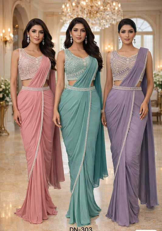 Ready Made Designer Saree