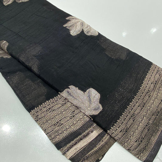 Wrinkle Chiffon Banarasi Saree