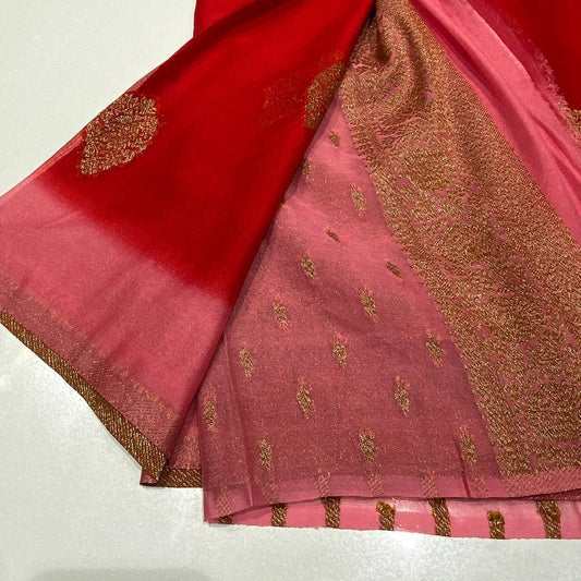 Banaras Antique Zari Chiffon Saree