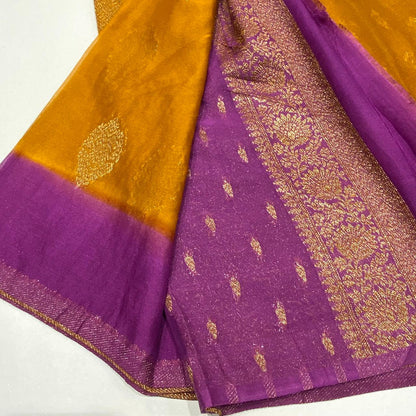 Banaras Antique Zari Chiffon Saree