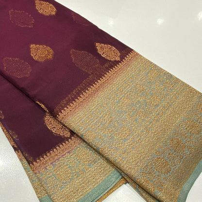 Banaras Antique Zari Chiffon Saree
