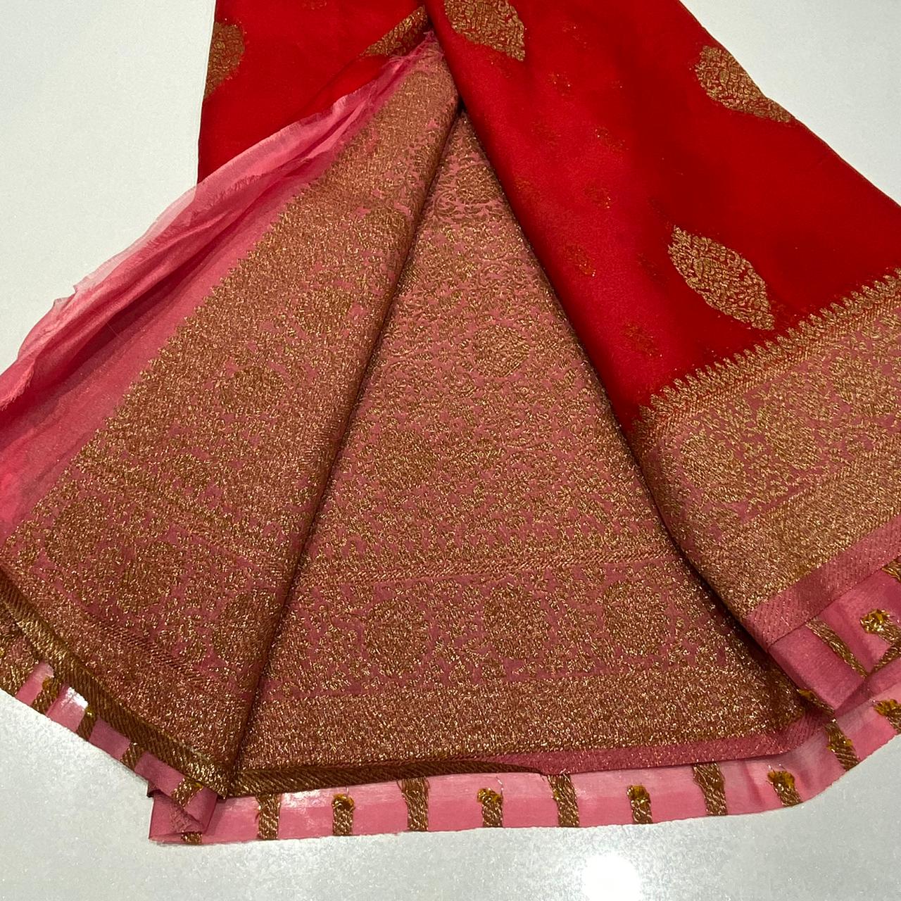 Banaras Antique Zari Chiffon Saree