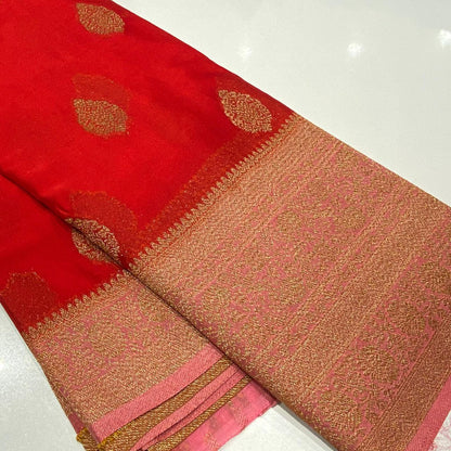 Banaras Antique Zari Chiffon Saree