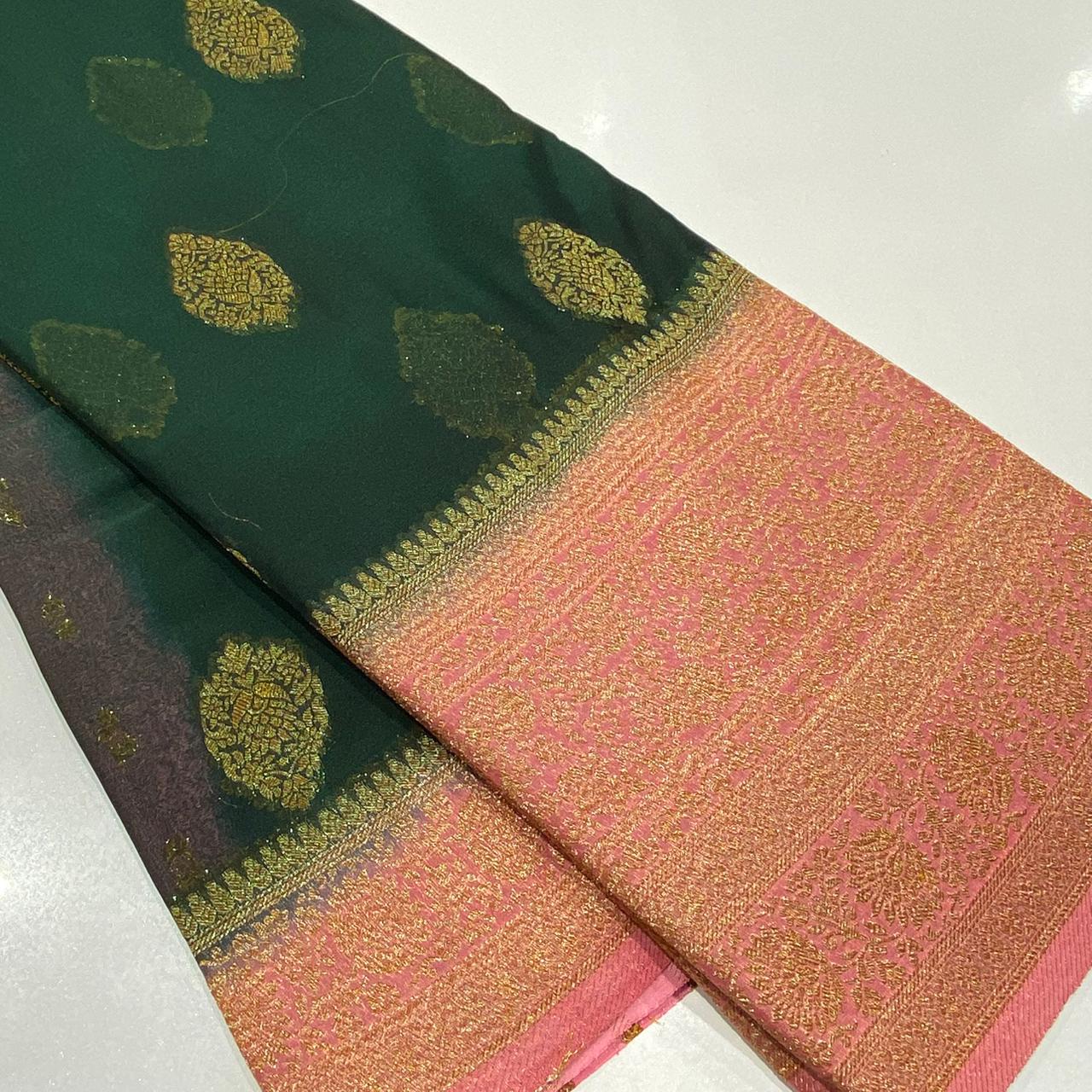 Banaras Antique Zari Chiffon Saree