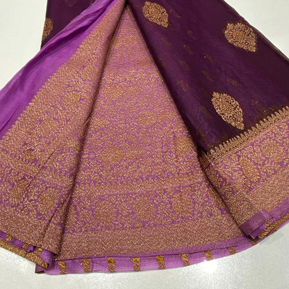 Banaras Antique Zari Chiffon Saree