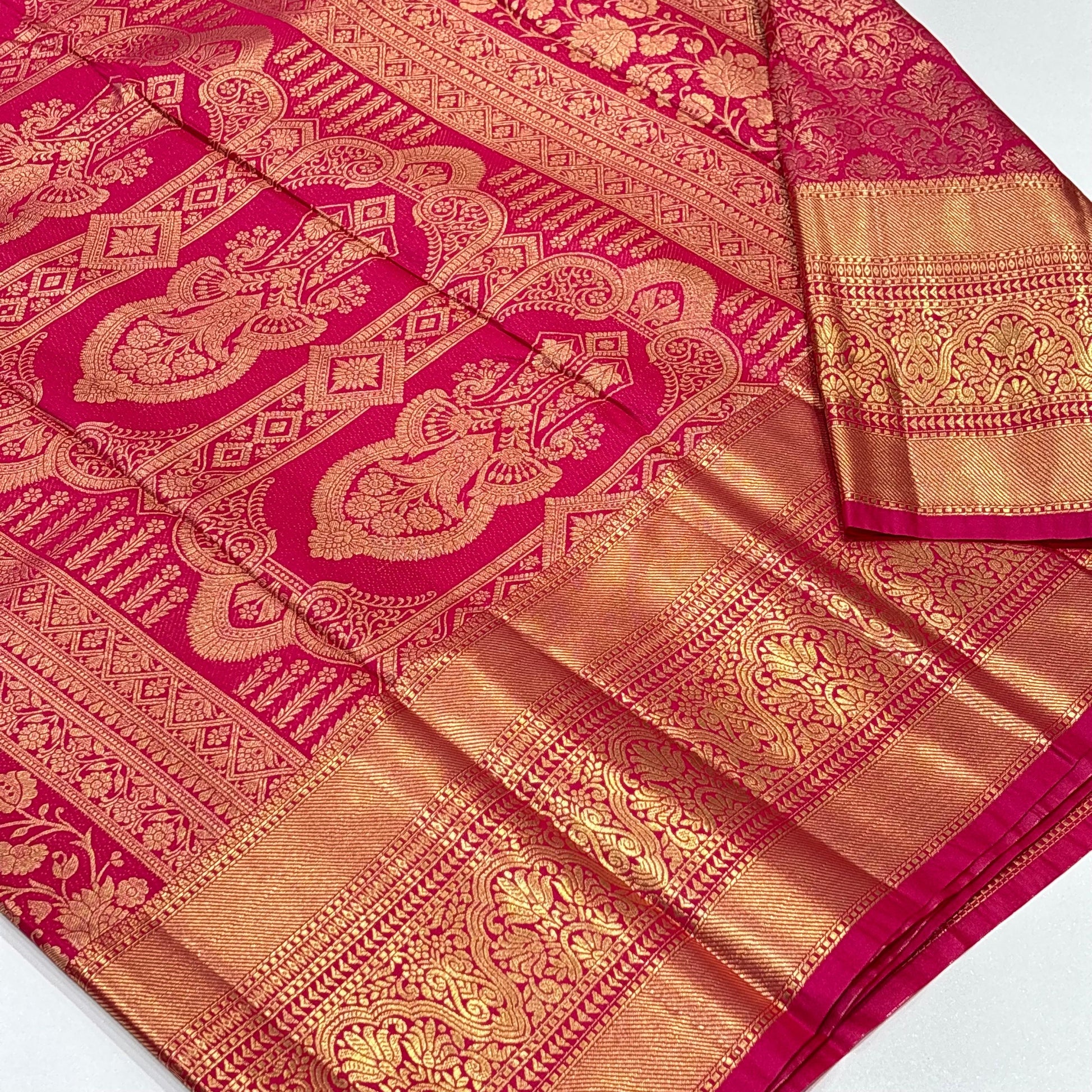 Semi Kanchivaram Brocade Saree