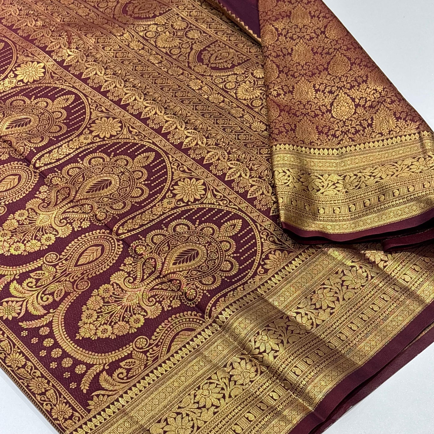 Semi Kanchivaram Brocade Saree