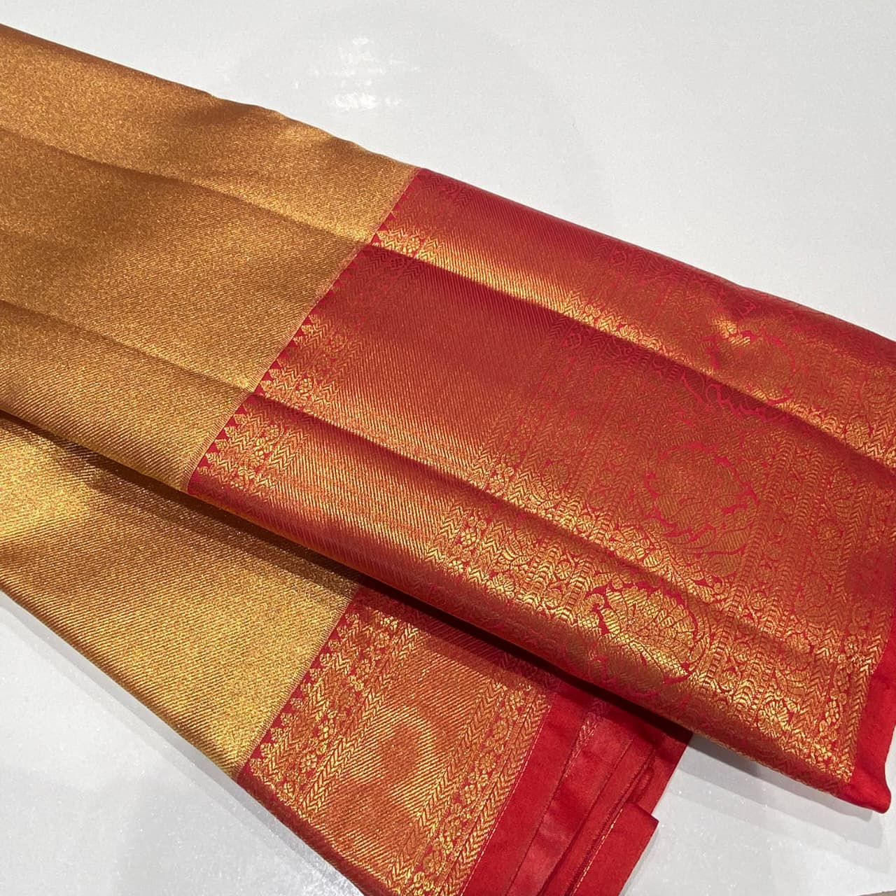 Semi Kanchivaram Tissue Saree