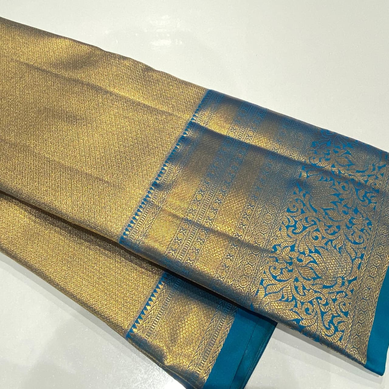 Semi Kanchivaram Tissue Saree