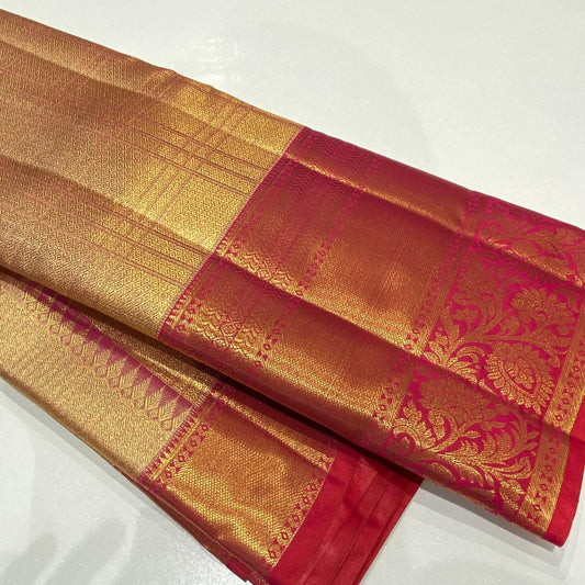 Semi Kanchivaram Tissue Saree