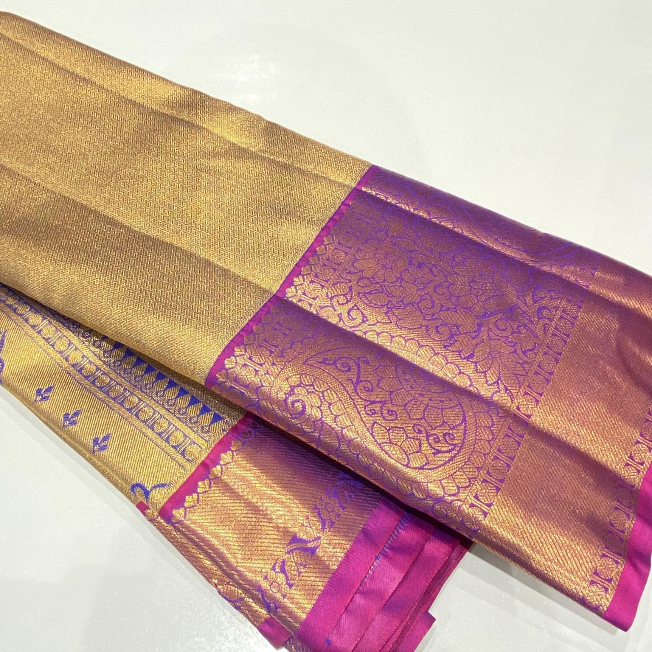 Semi Kanchivaram Tissue Saree