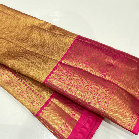 Semi Kanchivaram Tissue Saree