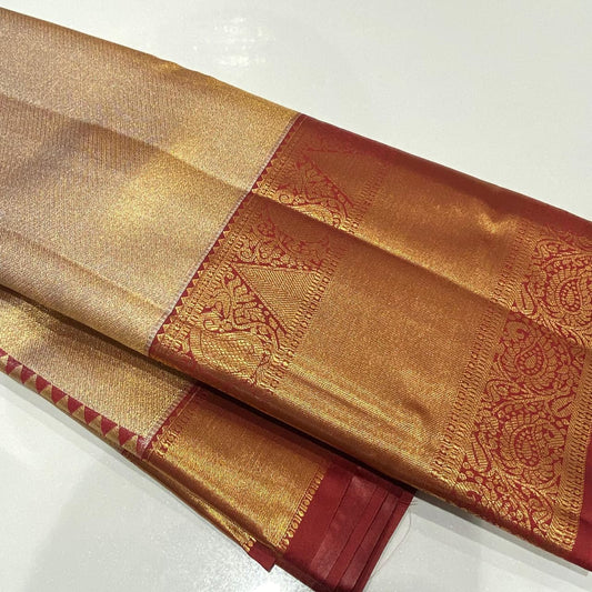 Semi Kanchivaram Tissue Saree