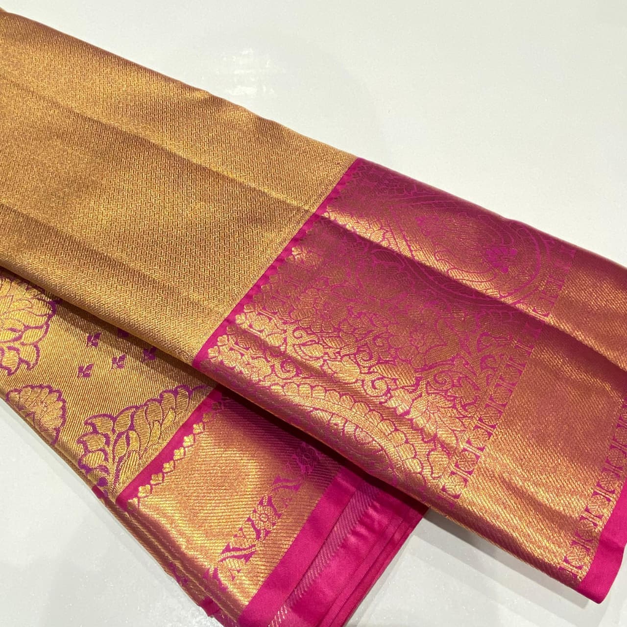 Semi Kanchivaram Tissue Saree