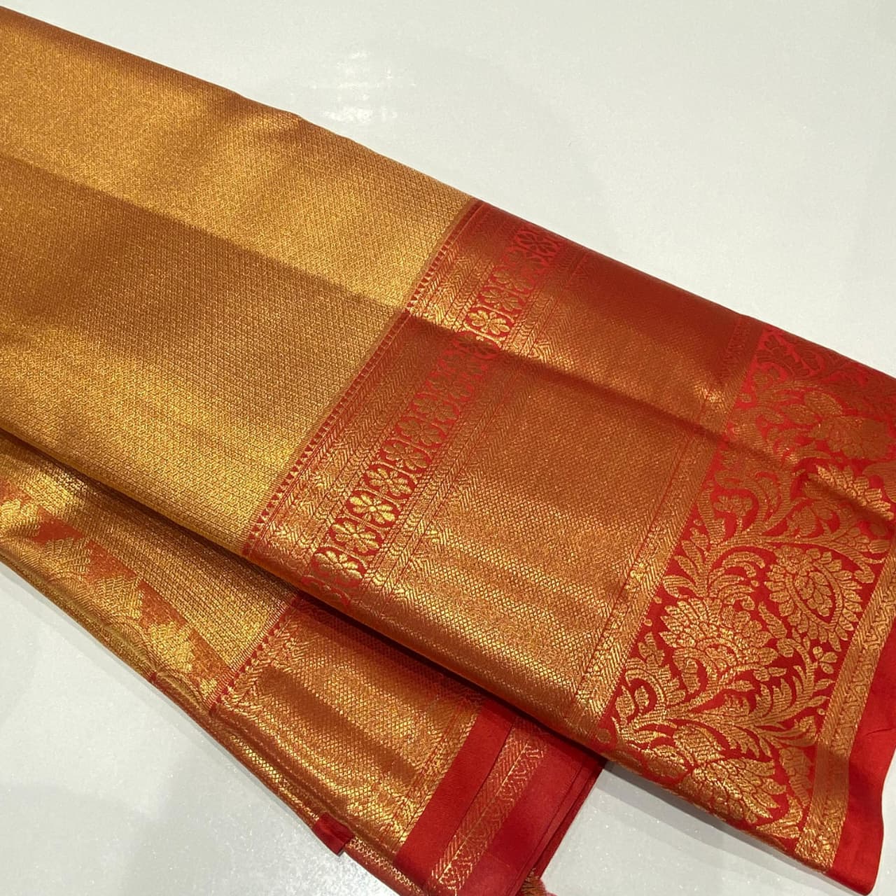 Semi Kanchivaram Tissue Saree