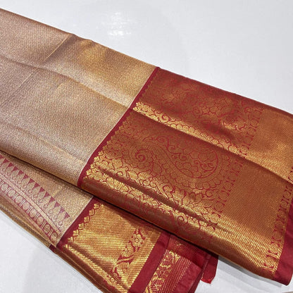 Semi Kanchivaram Tissue Saree