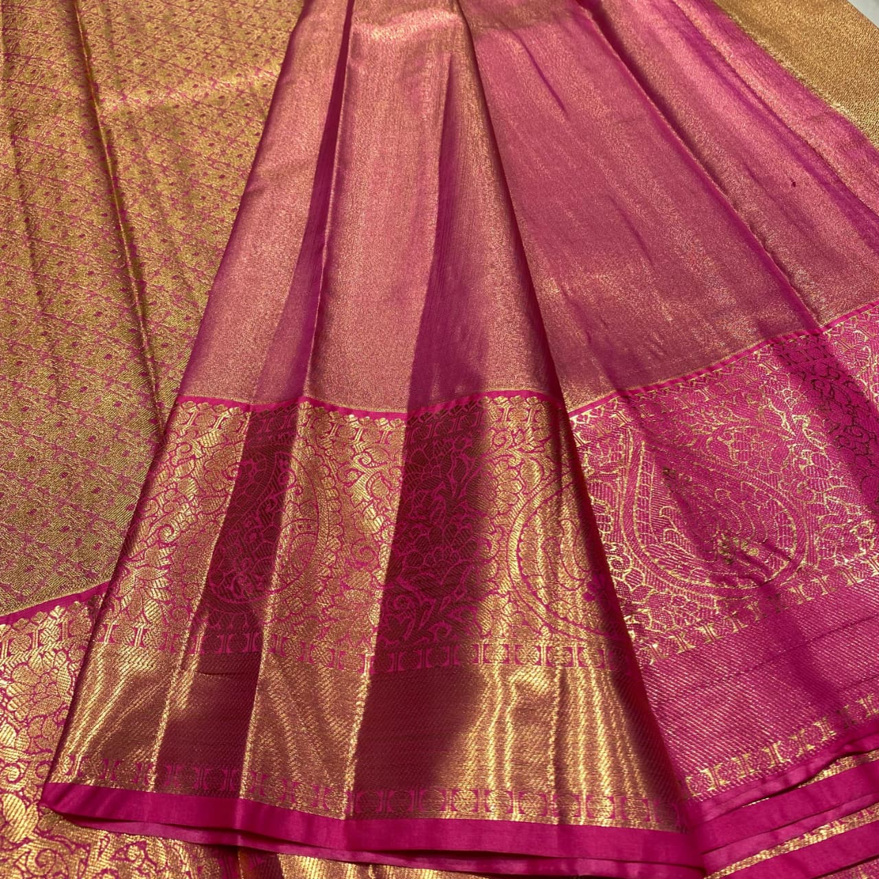 Semi Kanchivaram Tissue Saree