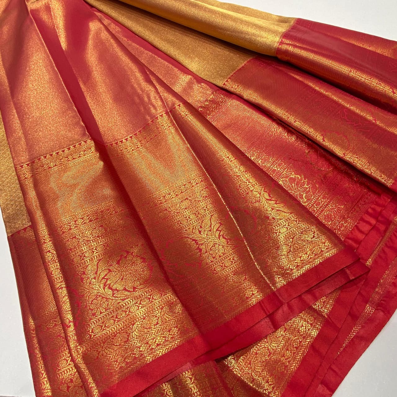 Semi Kanchivaram Tissue Saree
