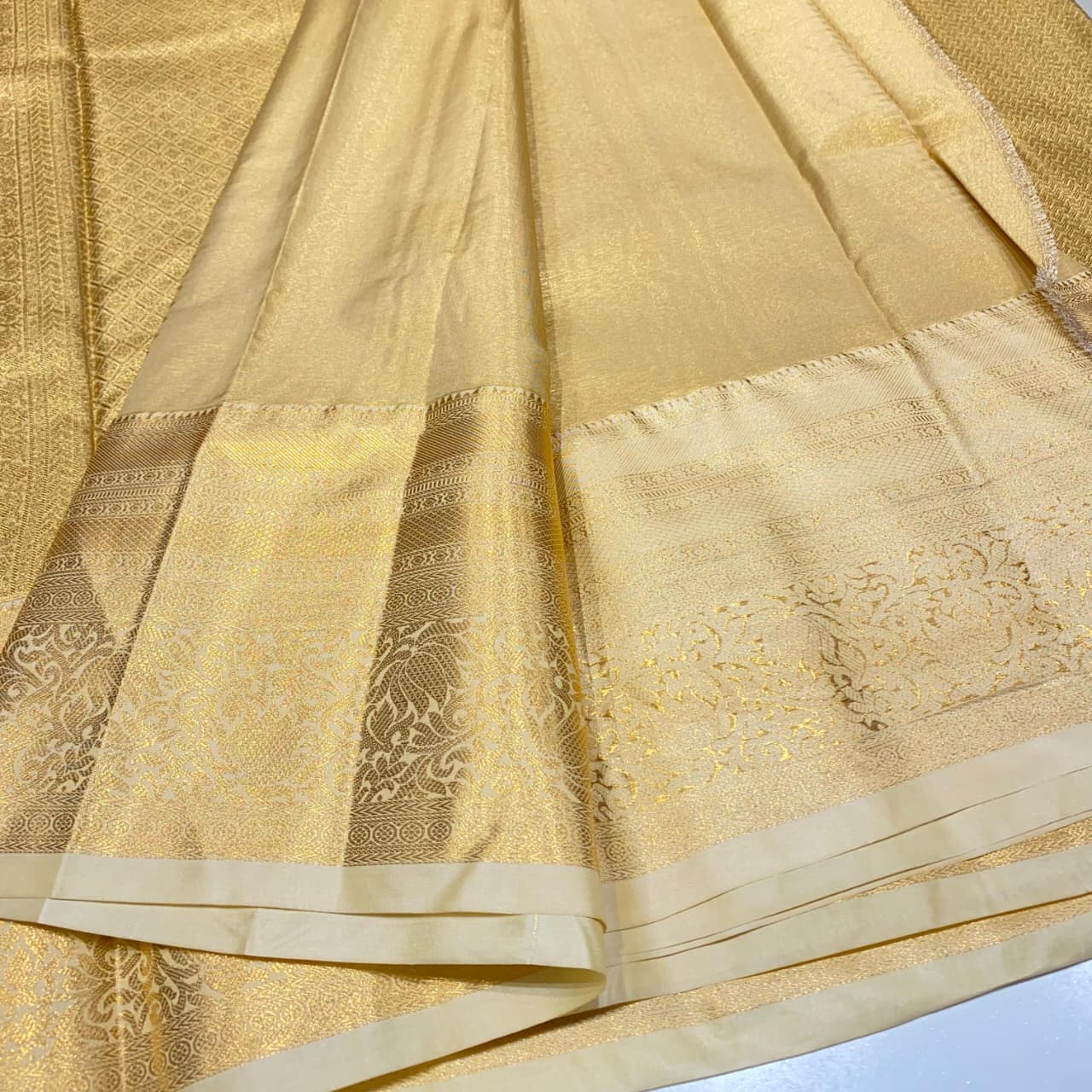 Semi Kanchivaram Tissue Saree