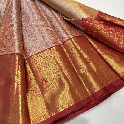 Semi Kanchivaram Tissue Saree