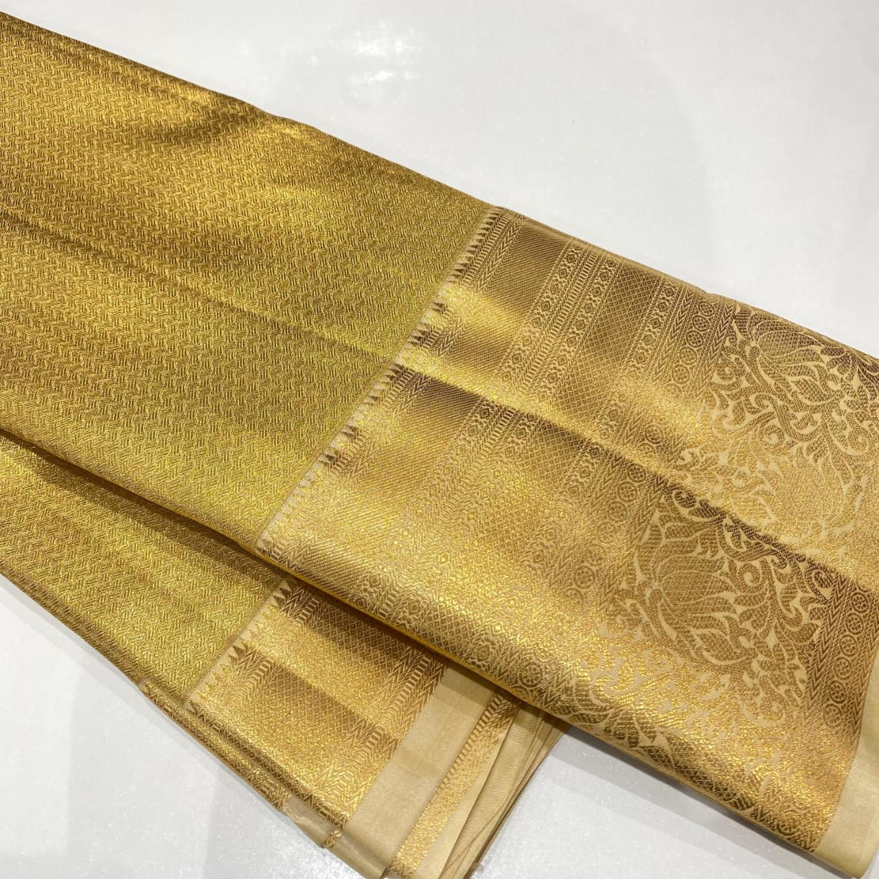 Semi Kanchivaram Tissue Saree