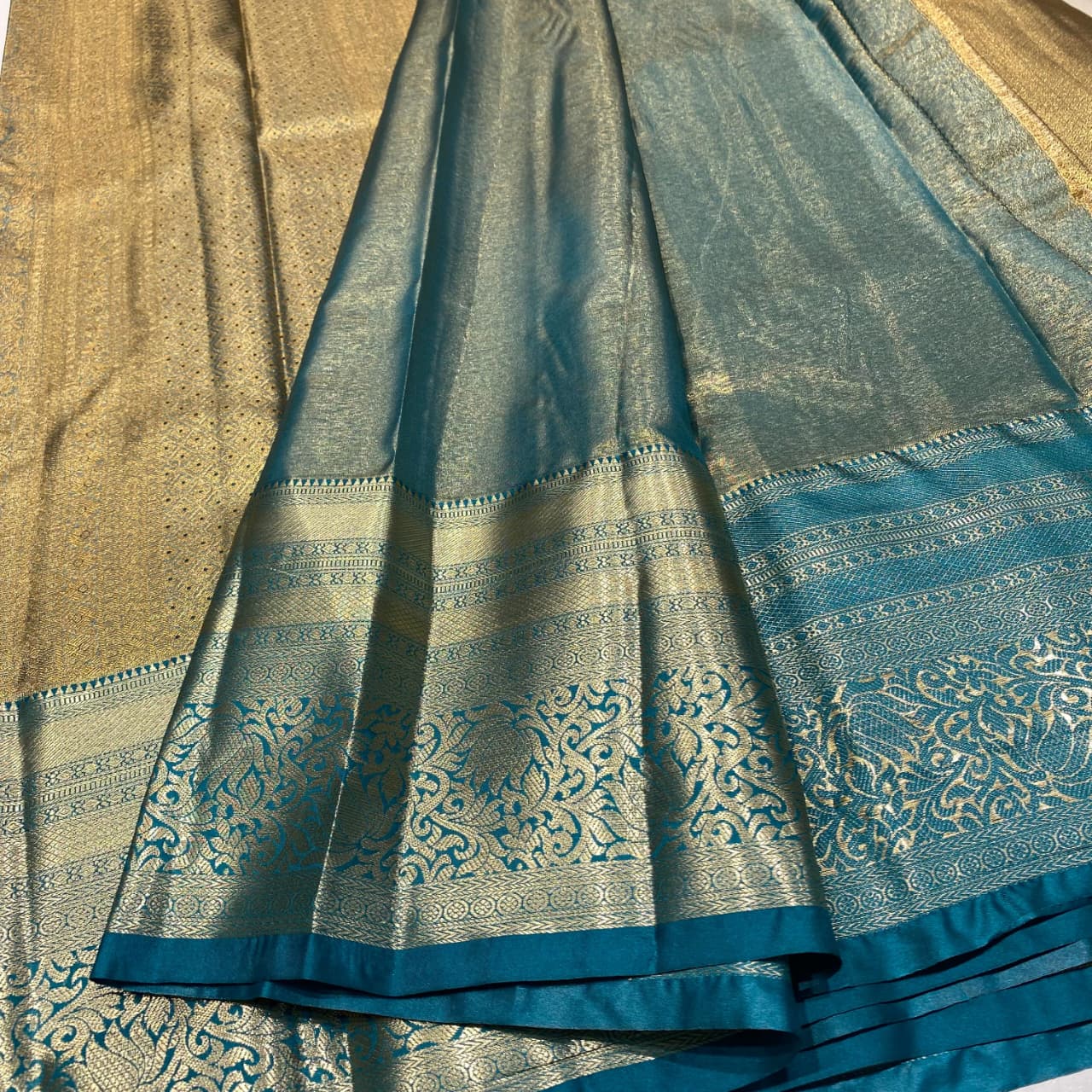 Semi Kanchivaram Tissue Saree