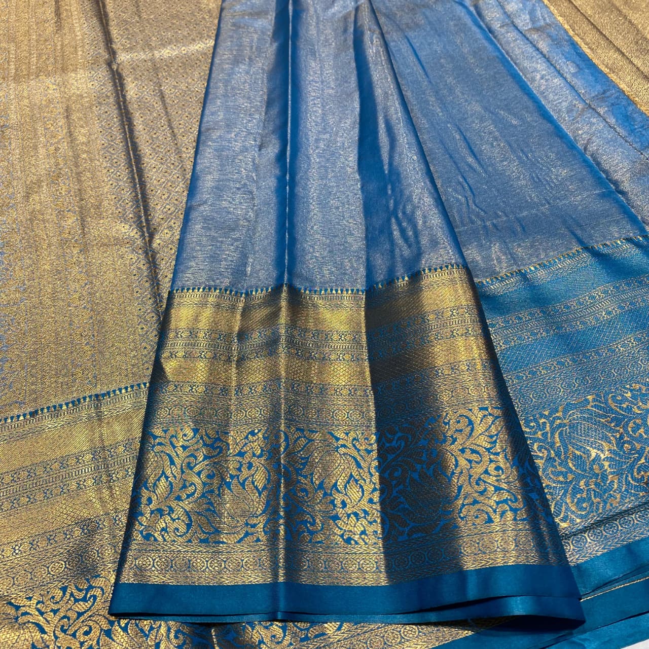 Semi Kanchivaram Tissue Saree