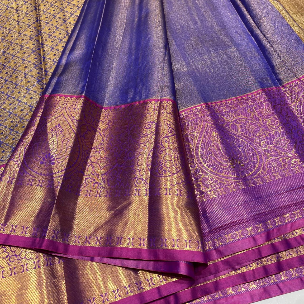 Semi Kanchivaram Tissue Saree