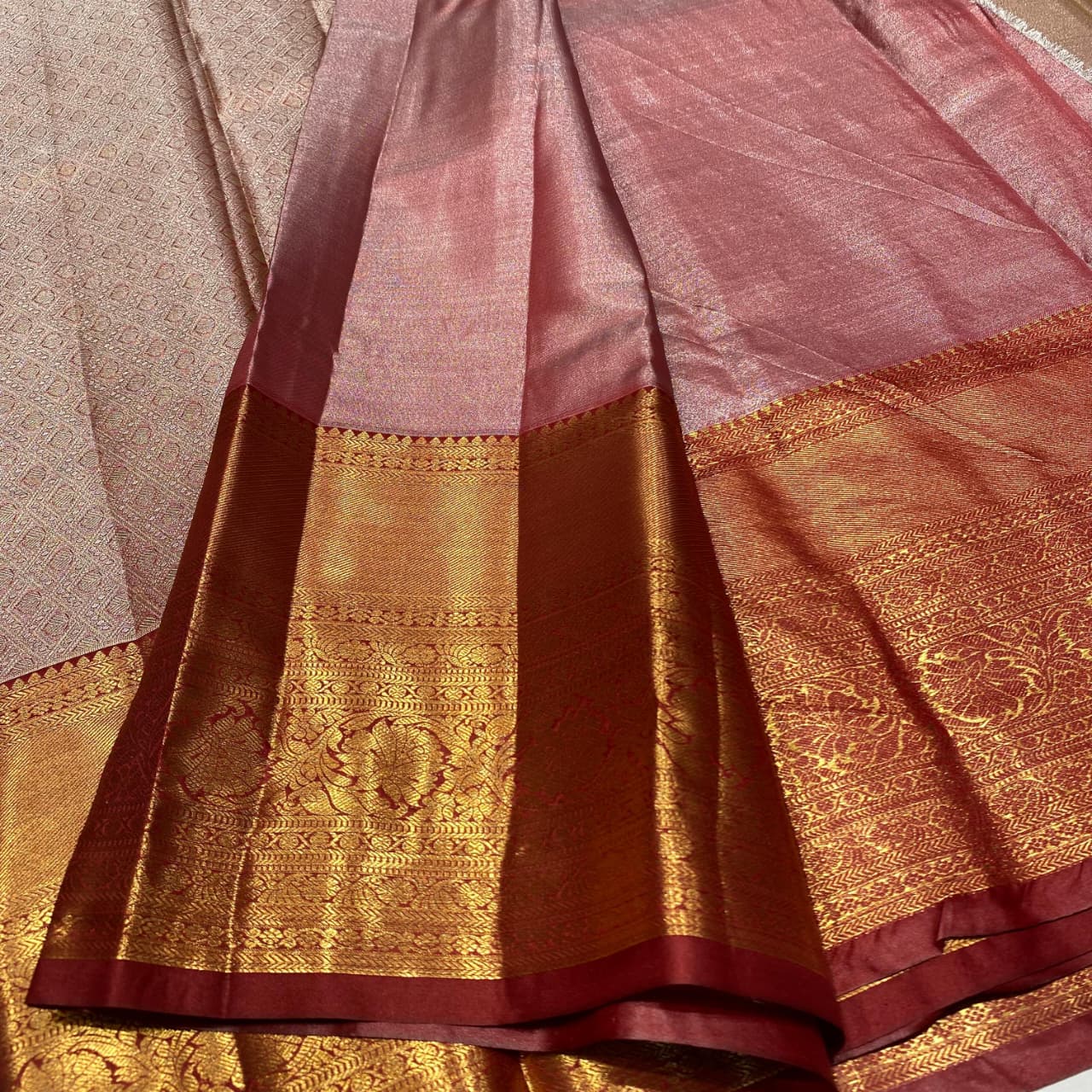 Semi Kanchivaram Tissue Saree