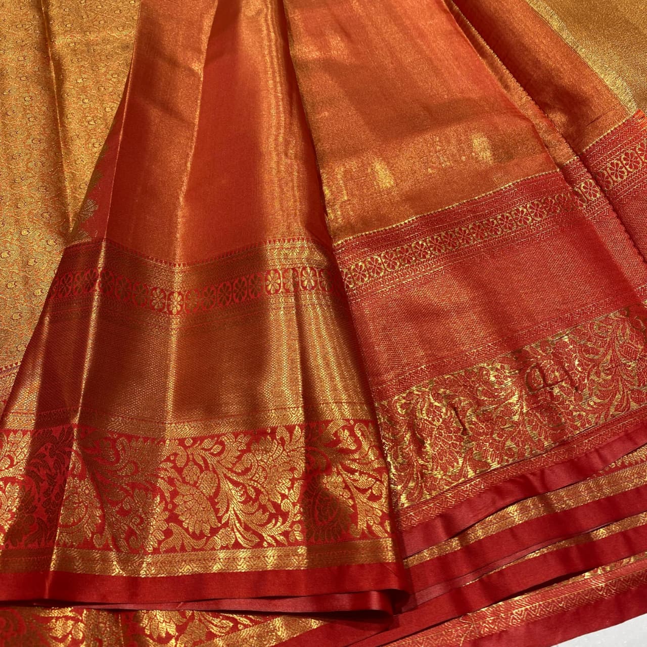 Semi Kanchivaram Tissue Saree