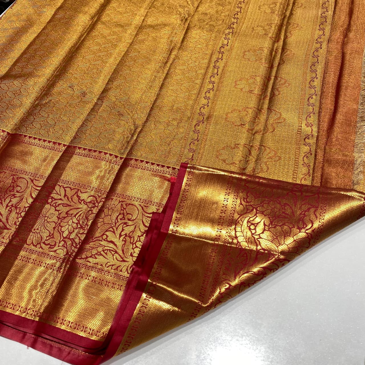 Semi Kanchivaram Tissue Saree