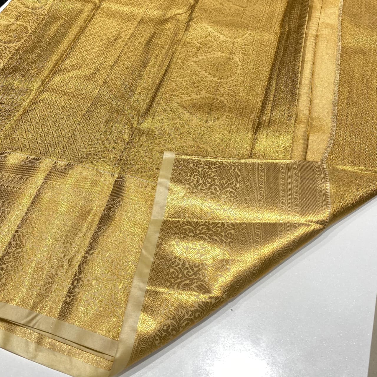 Semi Kanchivaram Tissue Saree