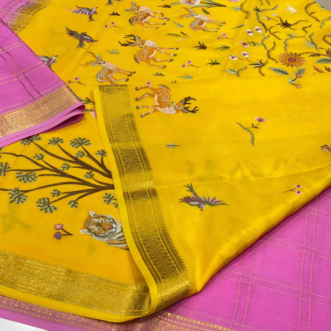 Pure Mysore Silk Saree