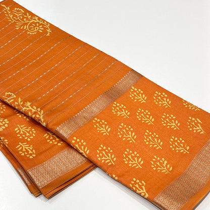 Mul Chanderi Cotton Saree