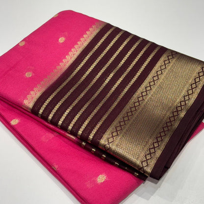 Semi Mysore Crepe Saree