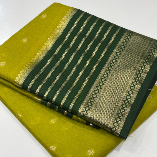 Semi Mysore Crepe Saree