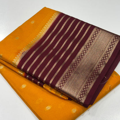 Semi Mysore Crepe Saree