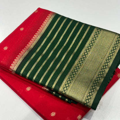 Semi Mysore Crepe Saree