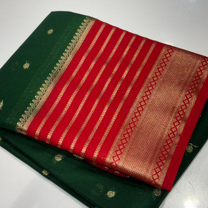 Semi Mysore Crepe Saree