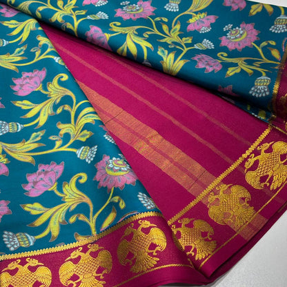Printed Pure Mysore Silk Saree